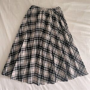 VTG Pleated Wool Skirt